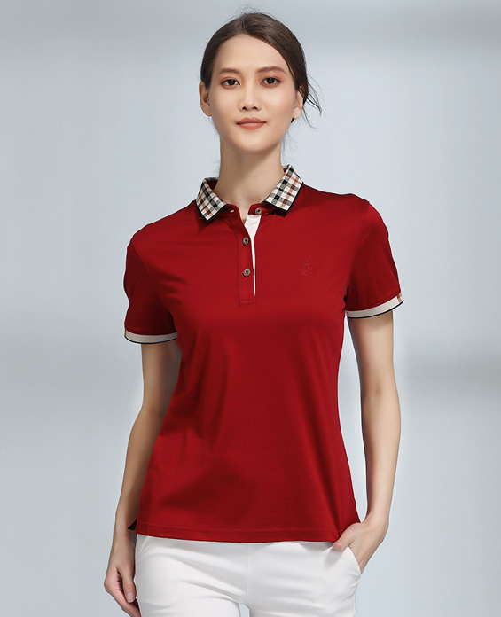 女士POLO衫广告团体衫定制展示图