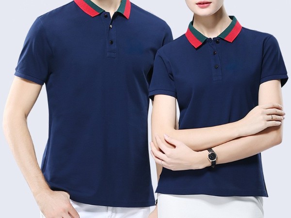深蓝色企业团体POLO衫定制