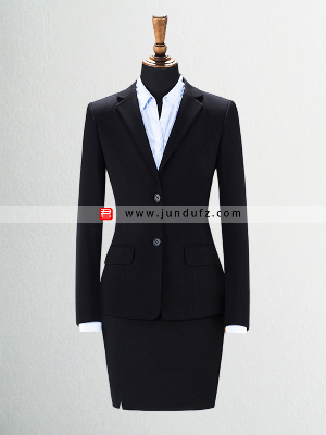 女两粒扣显瘦西服职业装套装定制